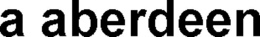A ABERDEEN logo