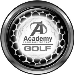 A ACADEMY SPORTS + OUTDOORS GOLF logo