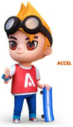 A ACCEL logo