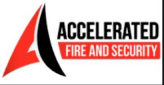 A ACCELERATED FIRE AND SECURITY logo