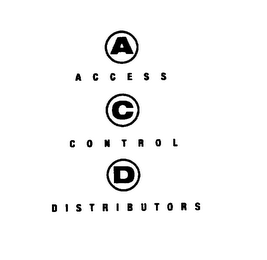 A ACCESS C CONTROL D DISTRIBUTORS logo