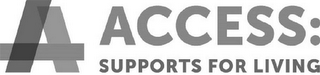 A ACCESS: SUPPORTS FOR LIVING logo