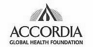 A ACCORDIA GLOBAL HEALTH FOUNDATION logo