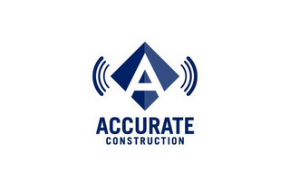 A ACCURATE CONSTRUCTION logo