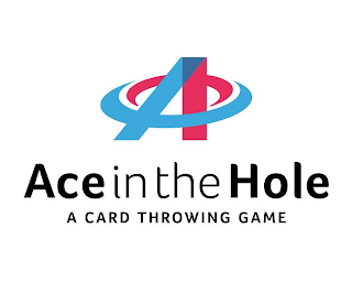 A ACE IN THE HOLE A CARD THROWING GAME logo