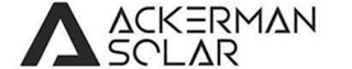 A ACKERMAN SOLAR logo