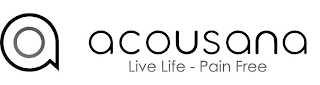 A ACOUSANA LIVE LIFE - PAIN FREE logo