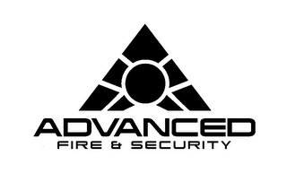 A ADVANCED FIRE & SECURITY logo