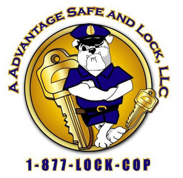 A ADVANTAGE SAFE AND LOCK, LLC 1-877-LOCK-COP logo