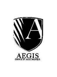A AEGIS OFFICE MACHINES logo