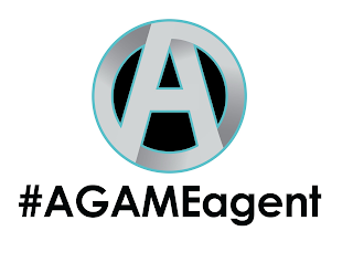 A #AGAMEAGENT logo