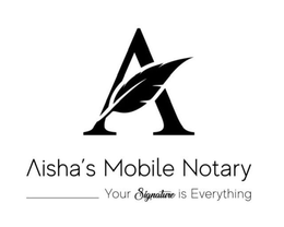 A AISHA'S MOBILE NOTARY YOUR SIGNATURE IS EVERYTHING logo