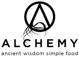A ALCHEMY ANCIENT WISDOM SIMPLE FOOD logo