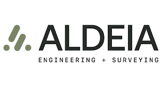 A ALDEIA ENGINEERING + SURVEYING logo
