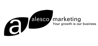 A ALESCO MARKETING YOUR GROWTH IS OUR BUSINESS logo