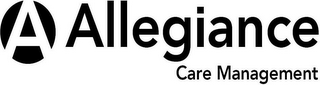 A ALLEGIANCE CARE MANAGEMENT logo