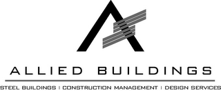 A ALLIED BUILDINGS STEEL BUILDINGS CONSTRUCTION MANAGEMENT DESIGN SERVICES logo