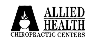 A ALLIED HEALTH CHIROPRACTIC CENTERS logo