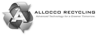 A ALLOCCO RECYCLING ADVANCED TECHNOLOGY FOR A GREENER TOMORROW logo