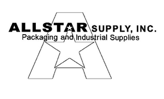 A ALLSTAR SUPPLY, INC. PACKAGING AND INDUSTRIAL SUPPLIES logo