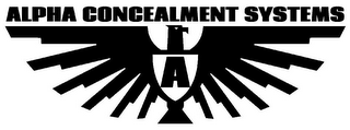 A ALPHA CONCEALMENT SYSTEMS logo