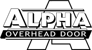 A ALPHA OVERHEAD DOOR logo