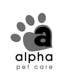 A ALPHA PET CARE logo