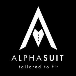 A  ALPHA SUIT TAILORED TO FIT logo