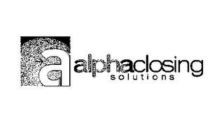 A ALPHACLOSING SOLUTIONS logo