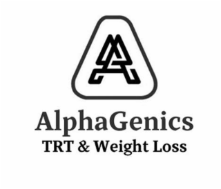 A ALPHAGENICS TRT & WEIGHT LOSS logo