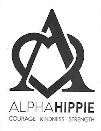 A ALPHAHIPPIE COURAGE KINDNESS STRENGTH logo