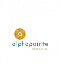 A ALPHAPOINTE VISION. FOR LIFE. logo