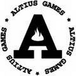 A * ALTIUS GAMES * ALTIUS GAMES * ALTIUS GAMES logo