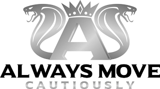 A ALWAYS MOVE CAUTIOUSLY logo