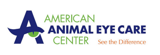 A AMERICAN ANIMAL EYE CARE CENTER SEE THE DIFFERENCE logo