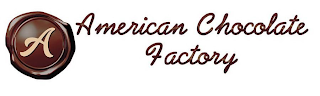 A AMERICAN CHOCOLATE FACTORY logo