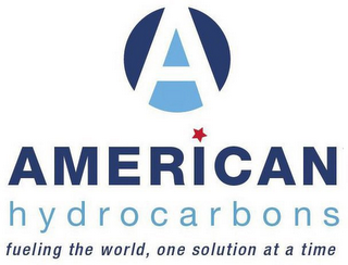 A AMERICAN HYDROCARBONS FUELING THE WORLD, ONE SOLUTION AT A TIME logo