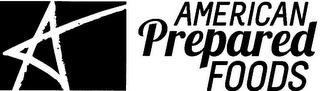 A AMERICAN PREPARED FOODS logo