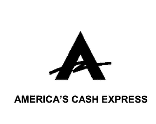 A AMERICA'S CASH EXPRESS logo