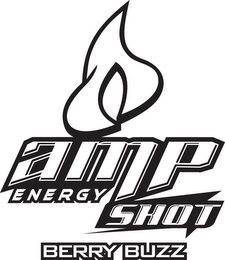A AMP ENERGY SHOT BERRY BUZZ logo