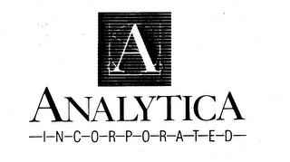 A ANALYTICA -I-N-C-O-R-P-O-R-A-T-E-D- logo
