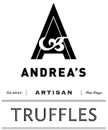 A ANDREA'S EST. 2012 ARTISAN SAN DIEGO TRUFFLES logo