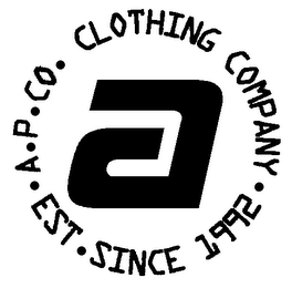 A A.P.CO. CLOTHING COMPANY EST. SINCE 1992 logo