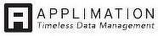 A APPLIMATION TIMELESS DATA MANAGEMENT logo