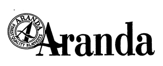 A ARANDA FINEST QUALITY BLANKETS logo