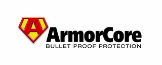 A ARMORCORE BULLET PROOF PROTECTION logo