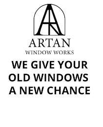 A ARTAN WINDOW WORKS WE GIVE YOUR OLD WINDOWS A NEW CHANCE logo