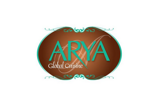 A ARYA GLOBAL CUISINE logo