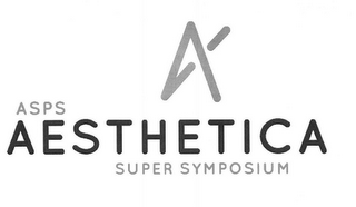 A ASPS AESTHETICA SUPER SYMPOSIUM logo