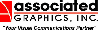 A ASSOCIATED GRAPHICS, INC. "YOUR VISUAL COMMUNICATIONS PARTNER" logo